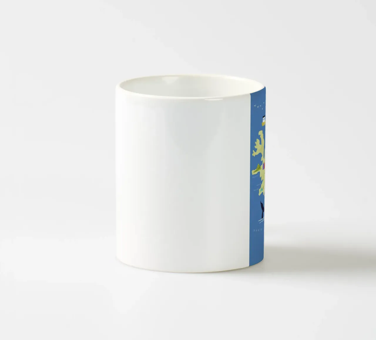Map Of Iceland tazza in ceramica da Henry Rivers