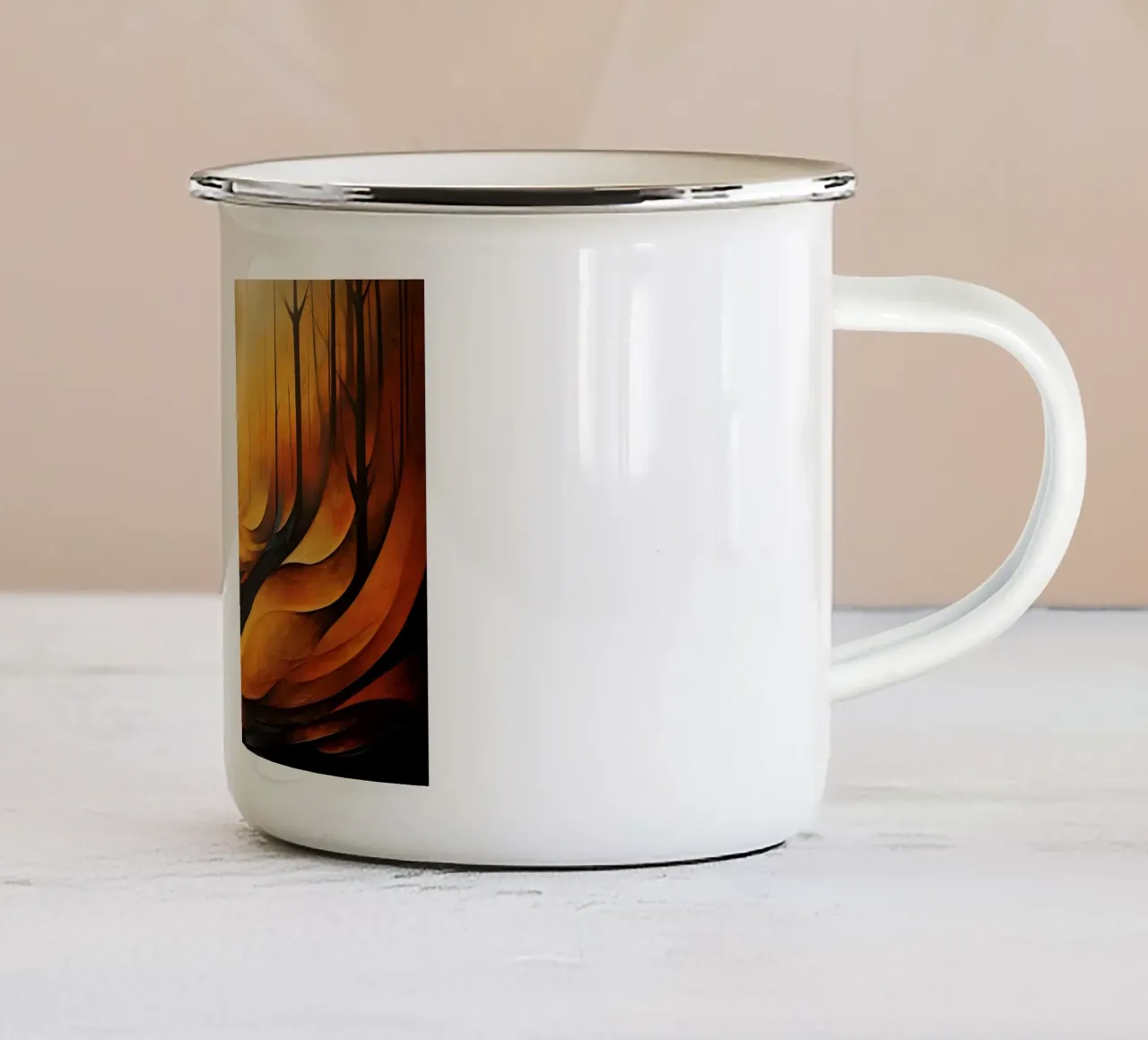 Arte da parete di Imagine tazza in smalto da Imagine