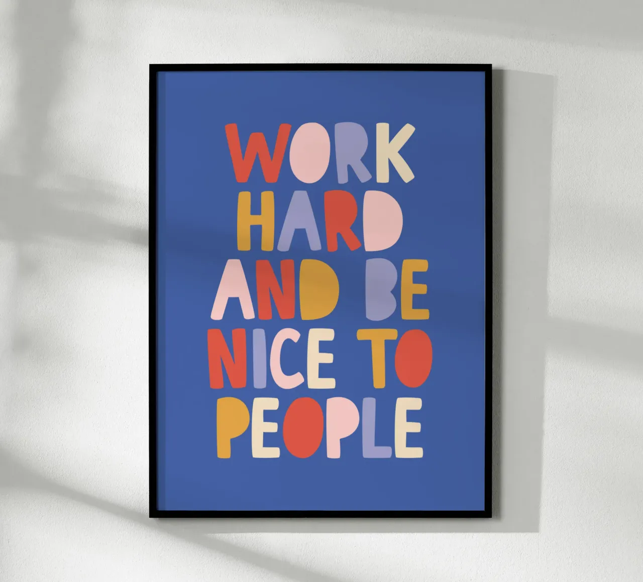 Lavorare sodo ed essere gentili con le persone carta hahnemühle da THE MOTIVATED TYPE
