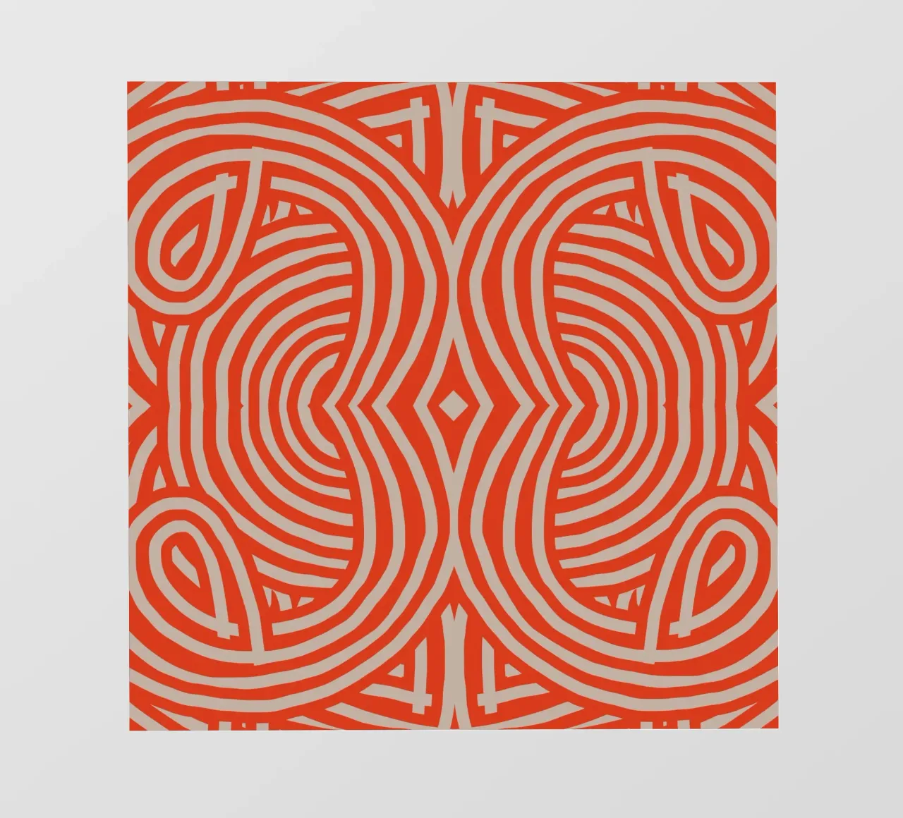 Strisce simmetriche rosse retrò pellicola backlit da Little Dean