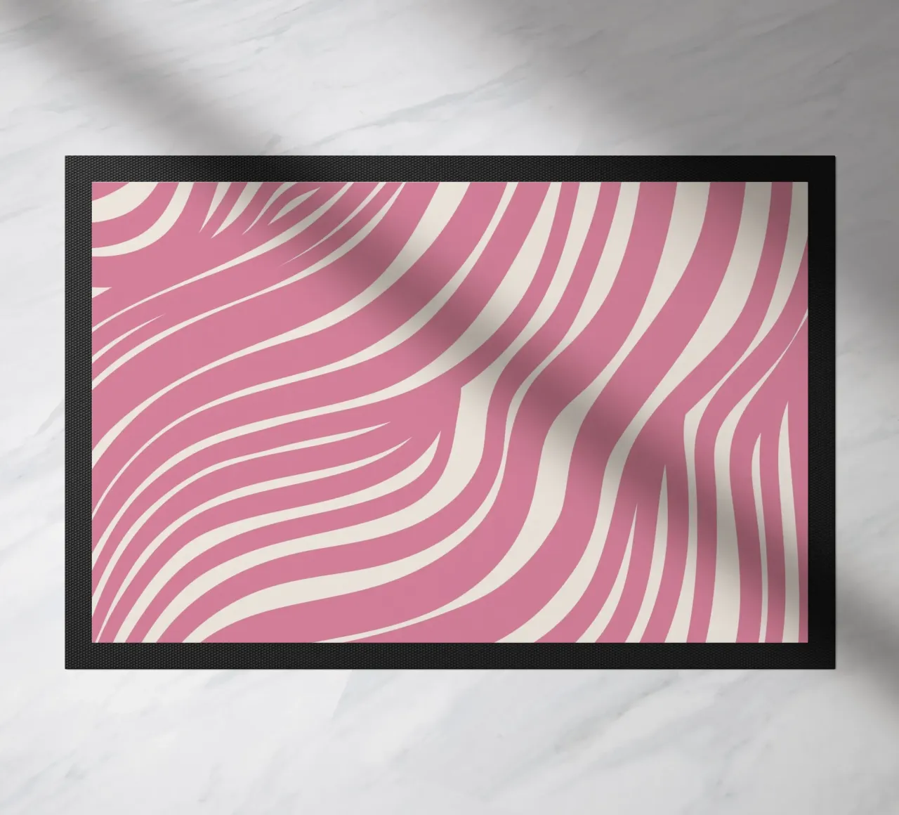 Striscia rosa ondulata zerbino da Little Dean