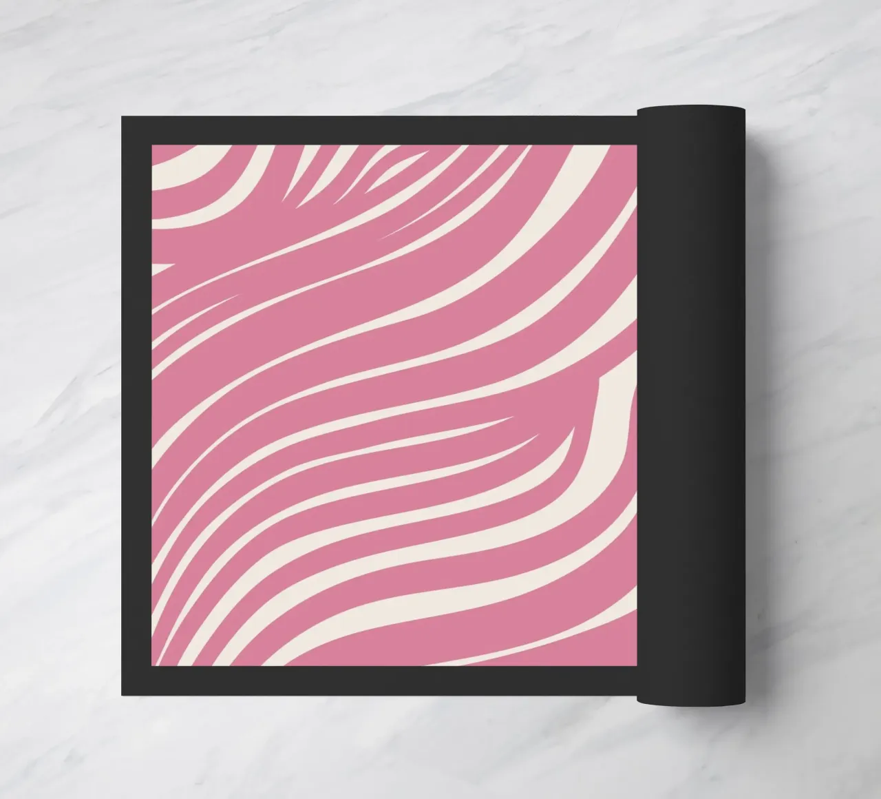 Striscia rosa ondulata zerbino da Little Dean