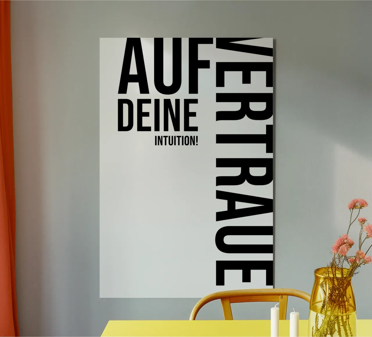 Fidatevi del vostro intuito alluminio dibond da YV TYPOGRAPHY