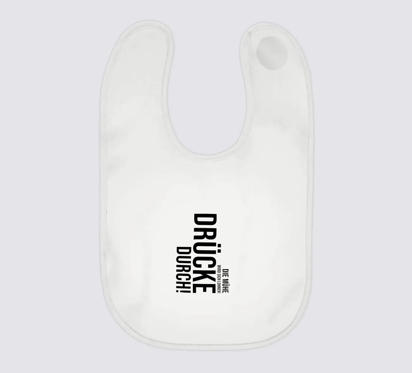 Press through baby bib by YV TYPOGRAPHY
