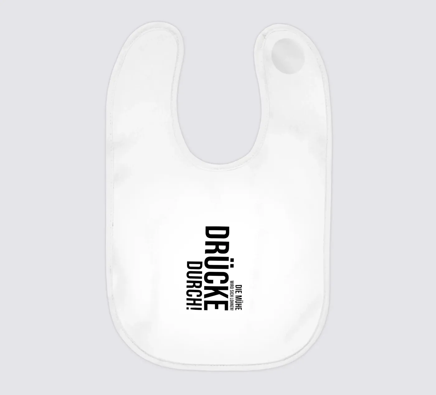 Press through baby bib by YV TYPOGRAPHY