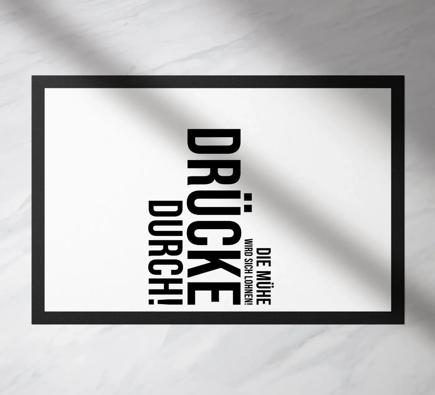 Press through doormat by YV TYPOGRAPHY