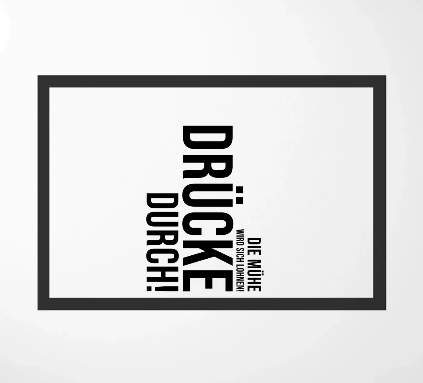 Press through doormat by YV TYPOGRAPHY