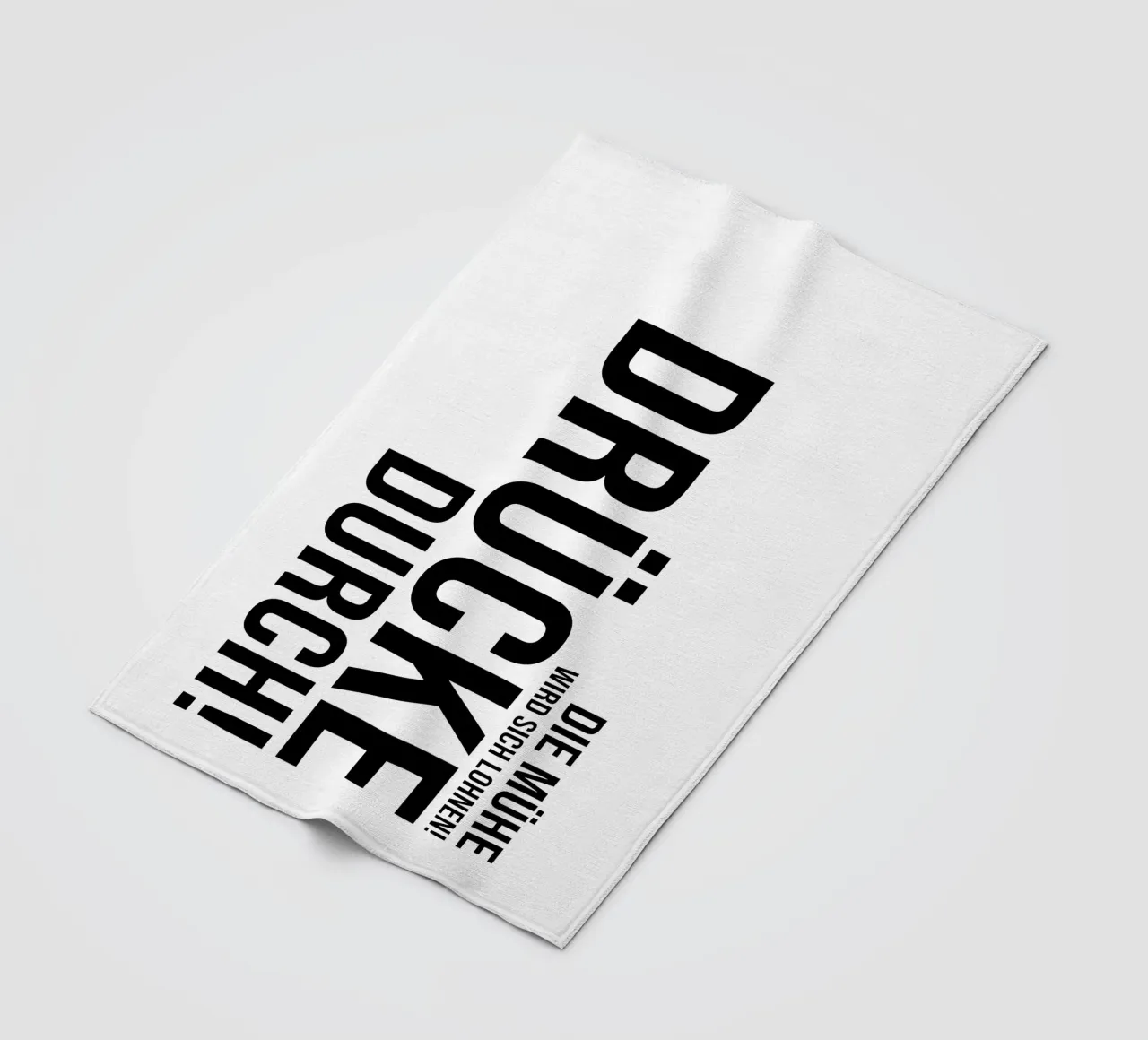 Press through Fleecedecke von YV TYPOGRAPHY