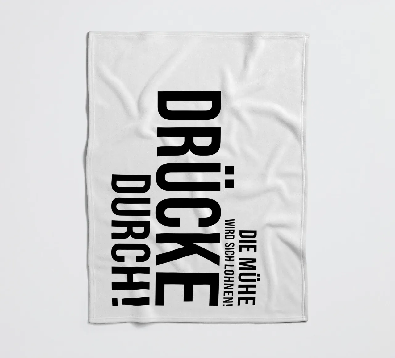 Press through Fleecedecke von YV TYPOGRAPHY