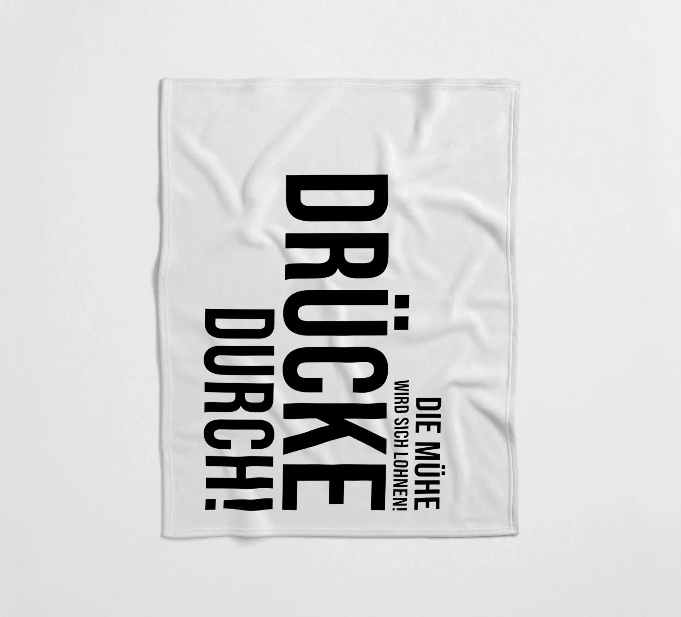 Druk door fleecedeken van YV TYPOGRAPHY