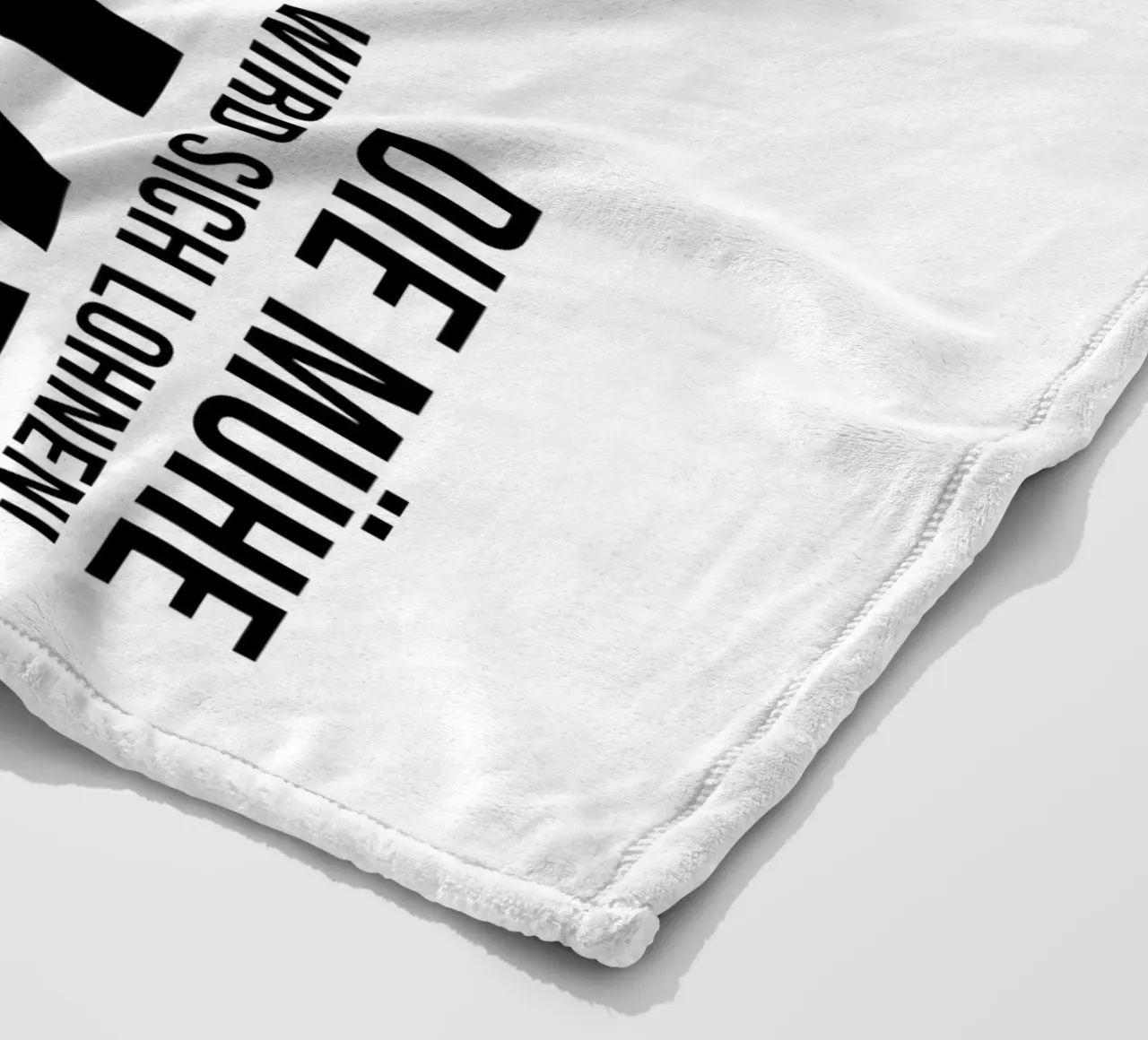 Press through Fleecedecke von YV TYPOGRAPHY