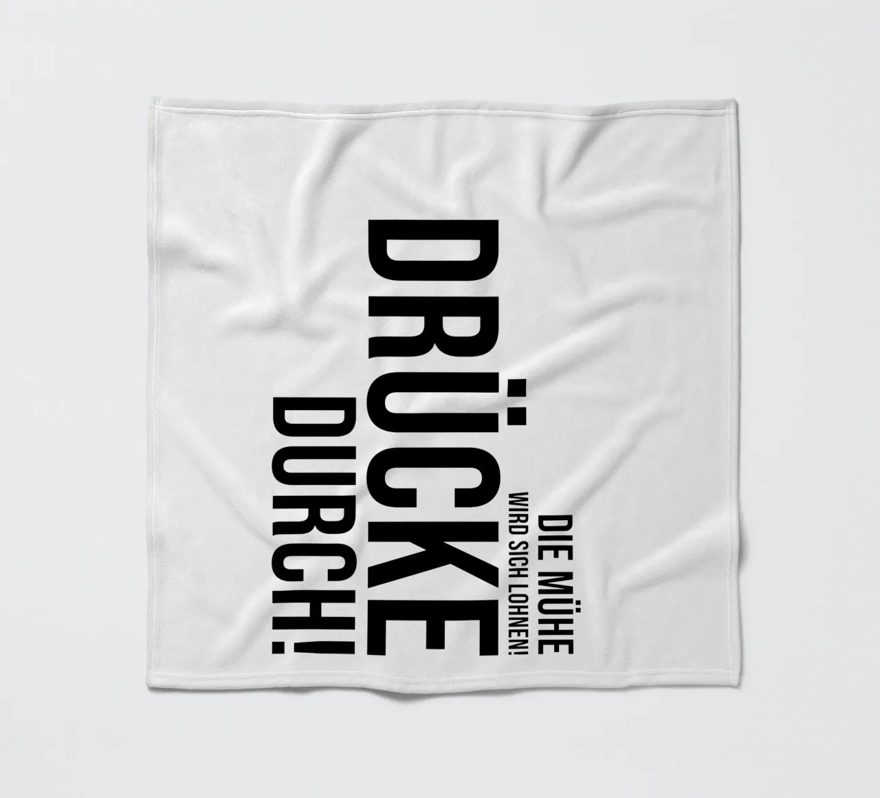 Press through Fleecedecke von YV TYPOGRAPHY