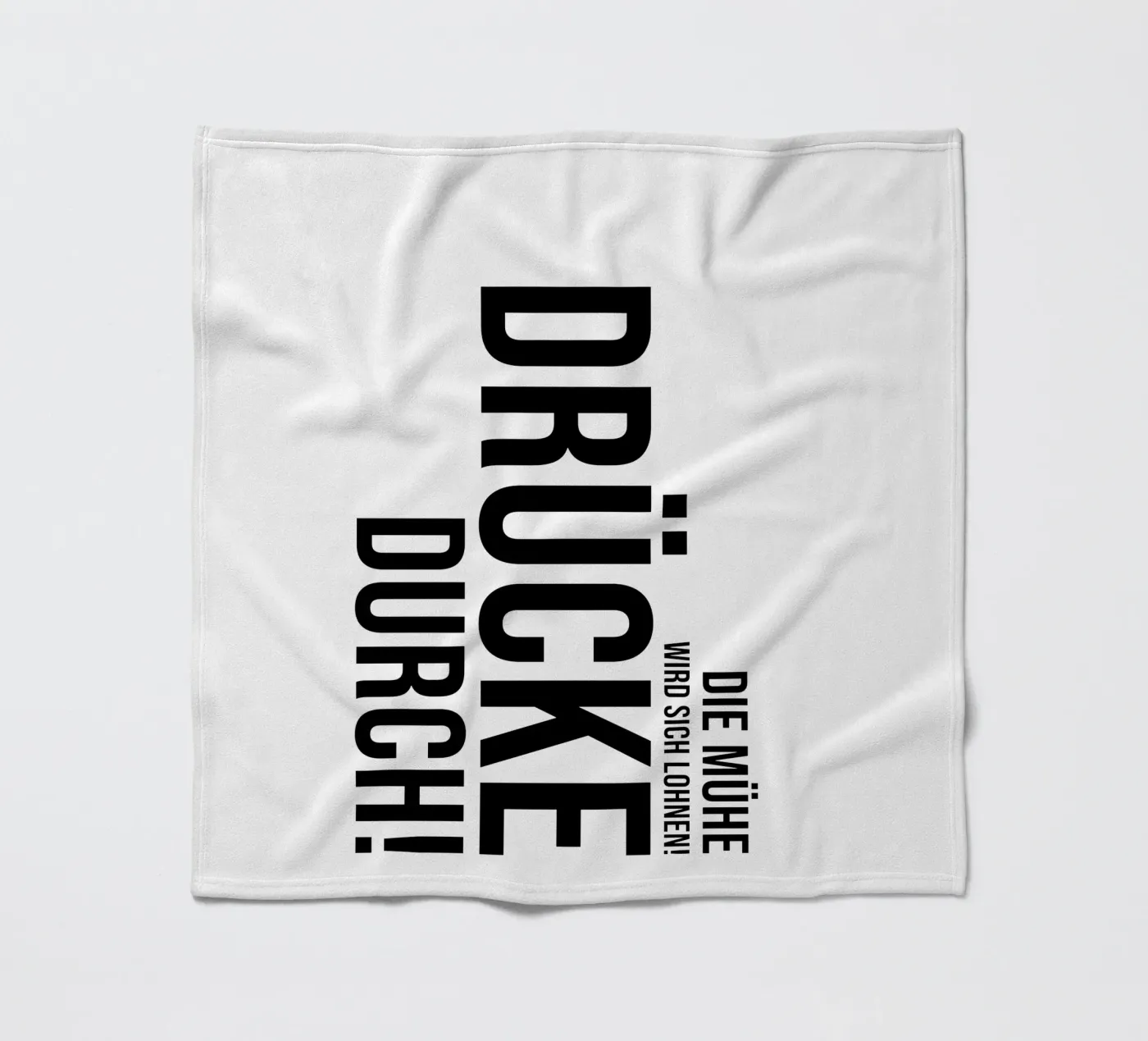 Druk door fleecedeken van YV TYPOGRAPHY