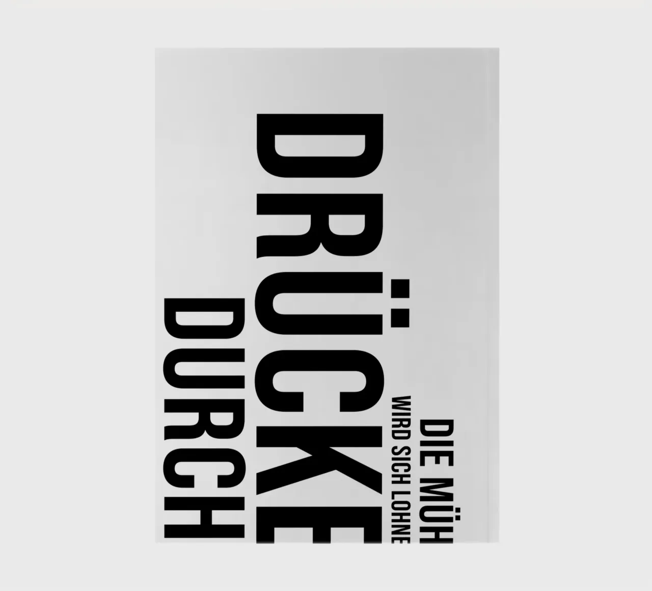 Drücke durch Notizbuch von YV TYPOGRAPHY