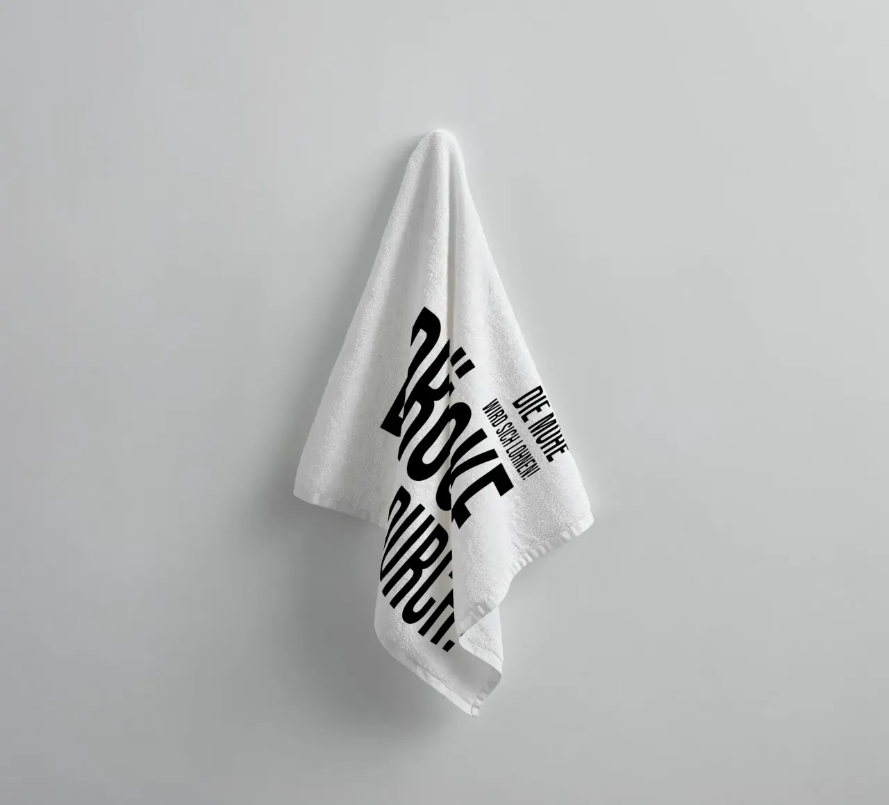 Drücke durch Handtuch von YV TYPOGRAPHY