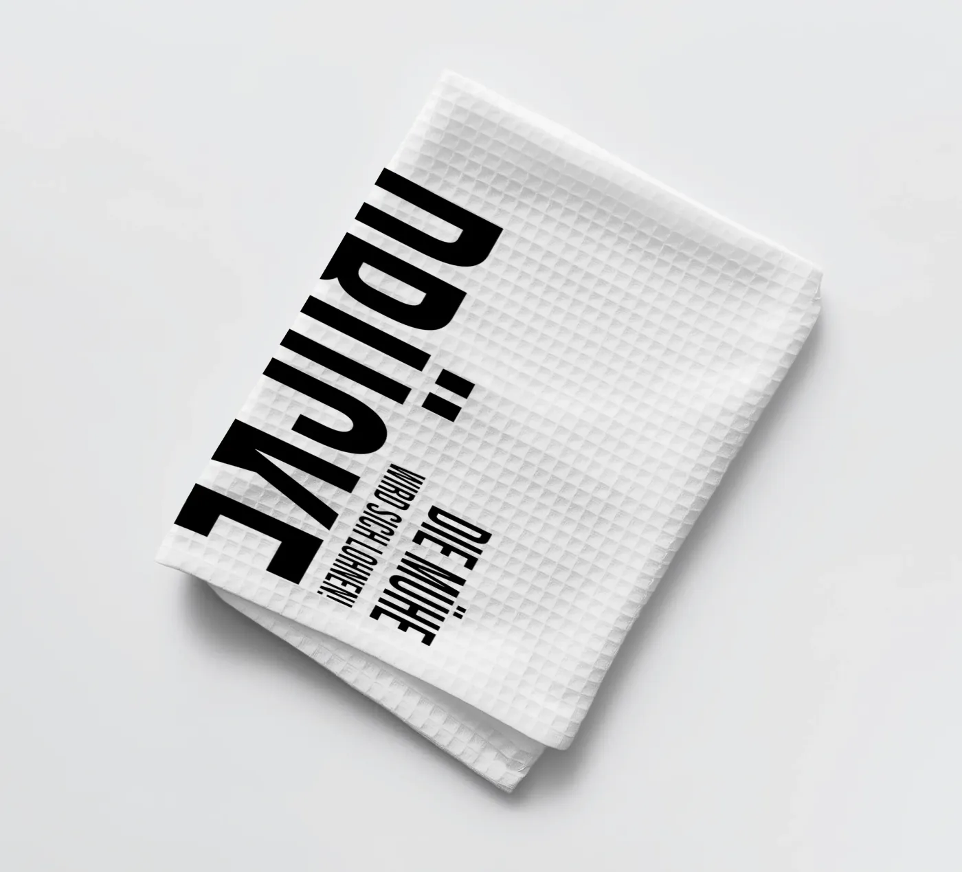 Drücke durch Geschirrtuch von YV TYPOGRAPHY