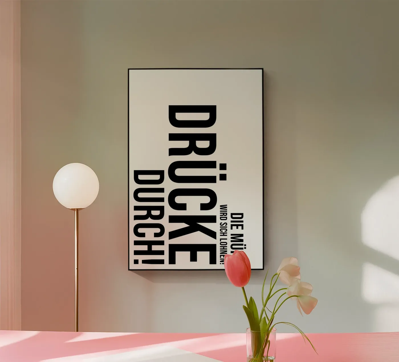 Premere attraverso plexiglass da YV TYPOGRAPHY