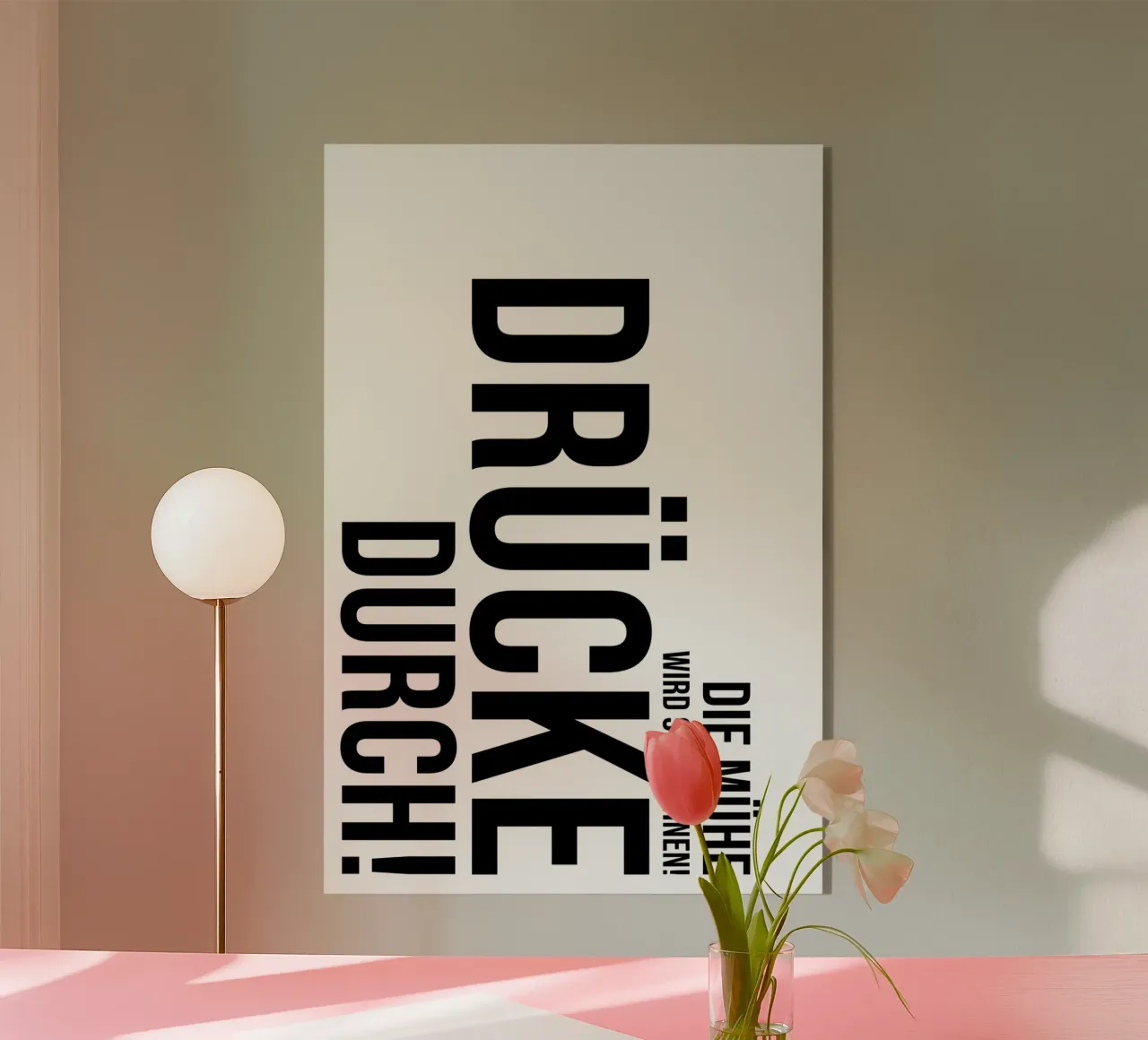 Press through plexiglas de YV TYPOGRAPHY