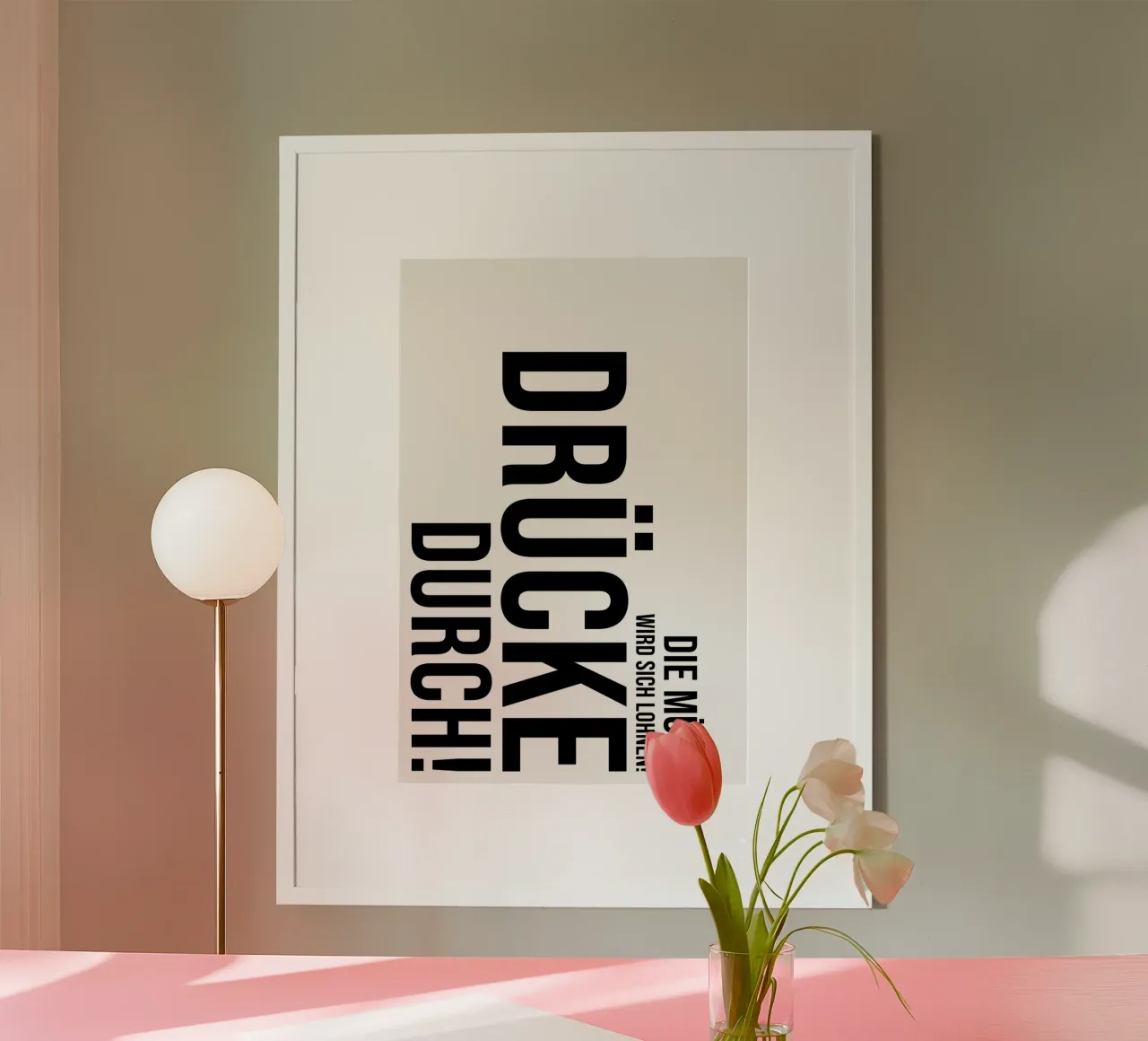 Pulse a través de poster de YV TYPOGRAPHY