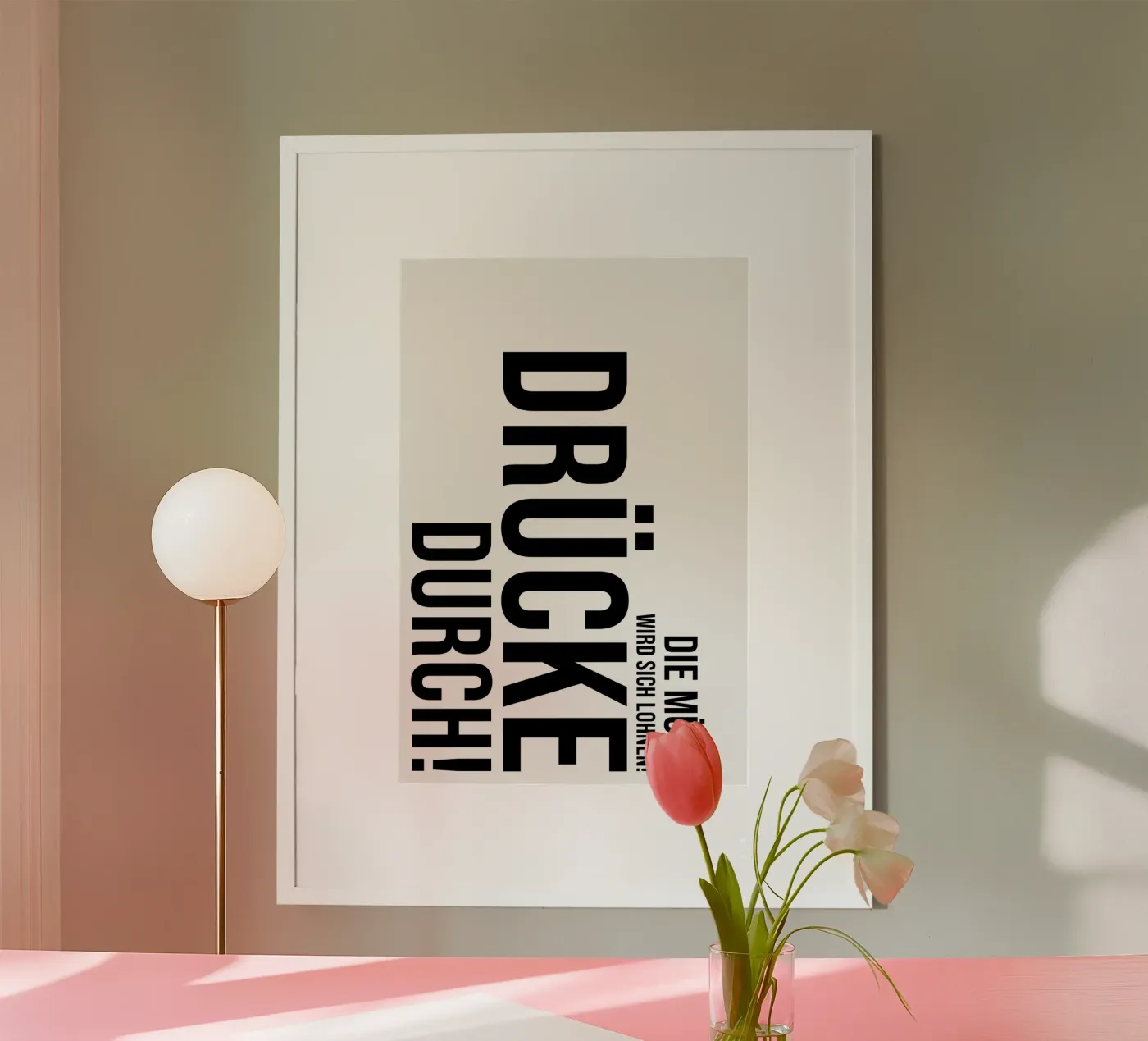 Drücke durch Poster von YV TYPOGRAPHY