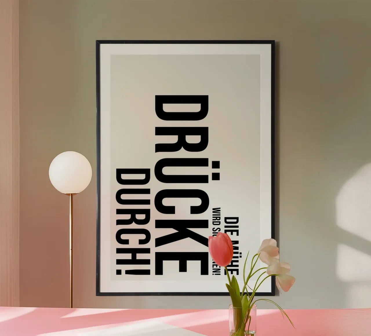 Press through poster by YV TYPOGRAPHY