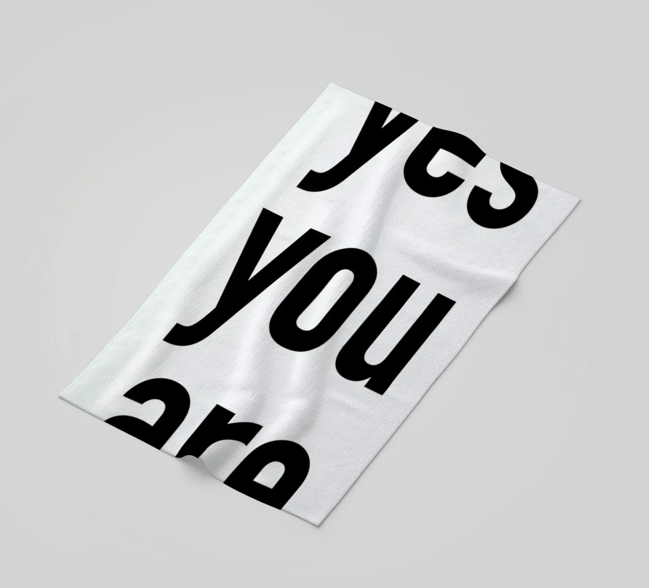 Yes you are Strandtuch von Magdalena Lindstedt