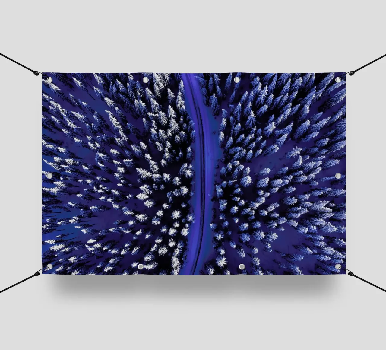 Snowcapped Pines telo in pvc da EyeEm Mobile GmbH