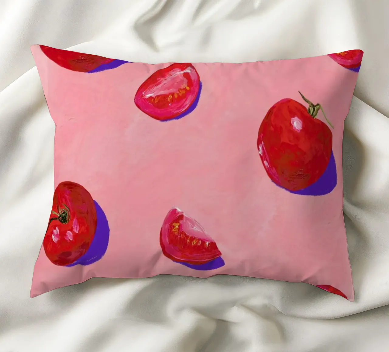 Tomato Season decorative cushion by Berserk Prints by Maria M.C.