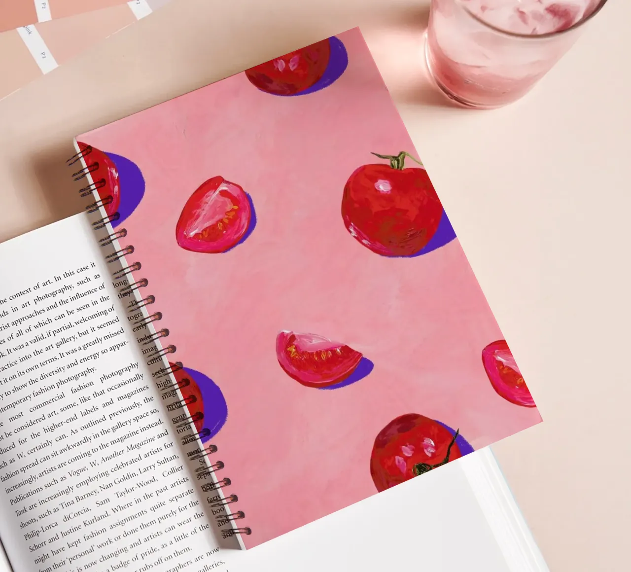 Tomato Season spiral notebook by Berserk Prints by Maria M.C.