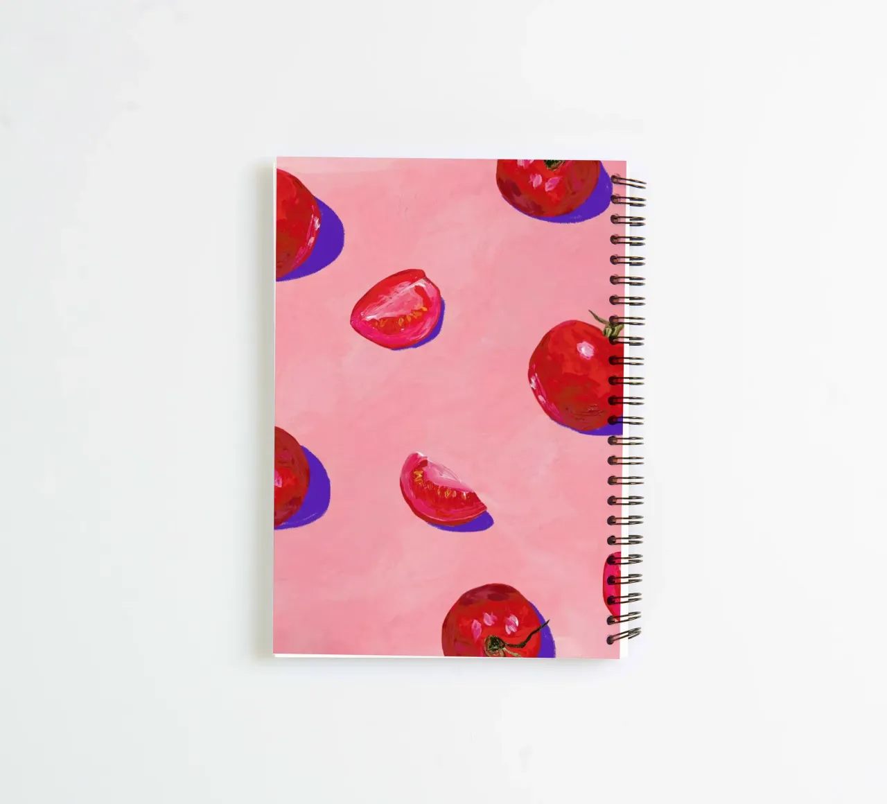 Tomato Season spiral notebook by Berserk Prints by Maria M.C.