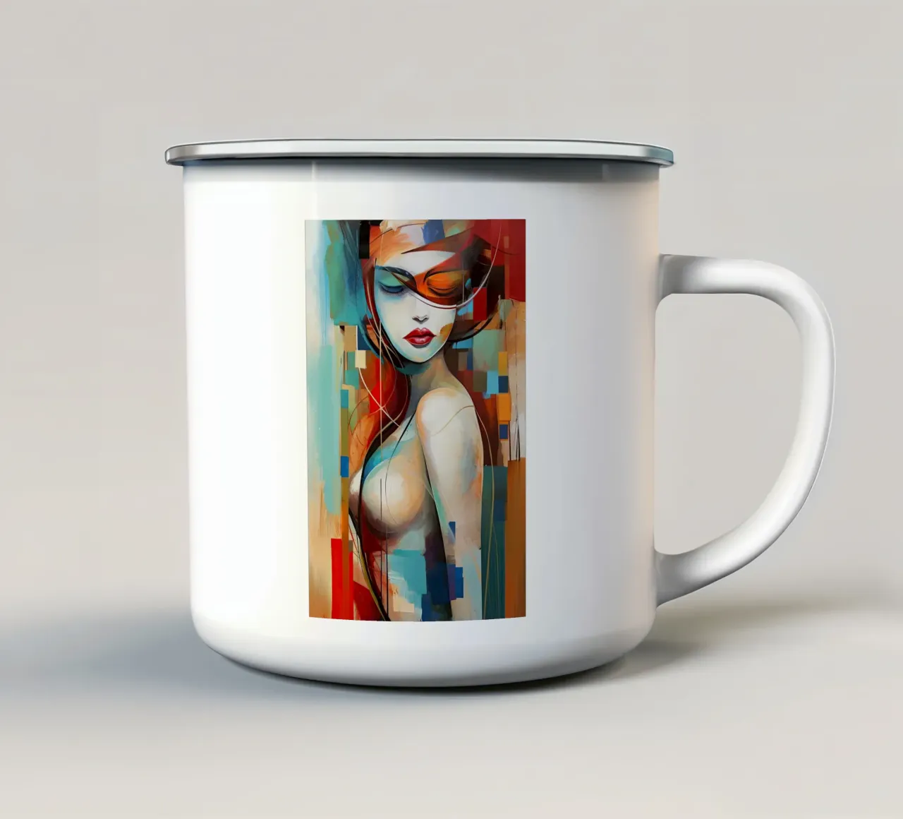 Arte da parete di Imagine tazza in smalto da Imagine