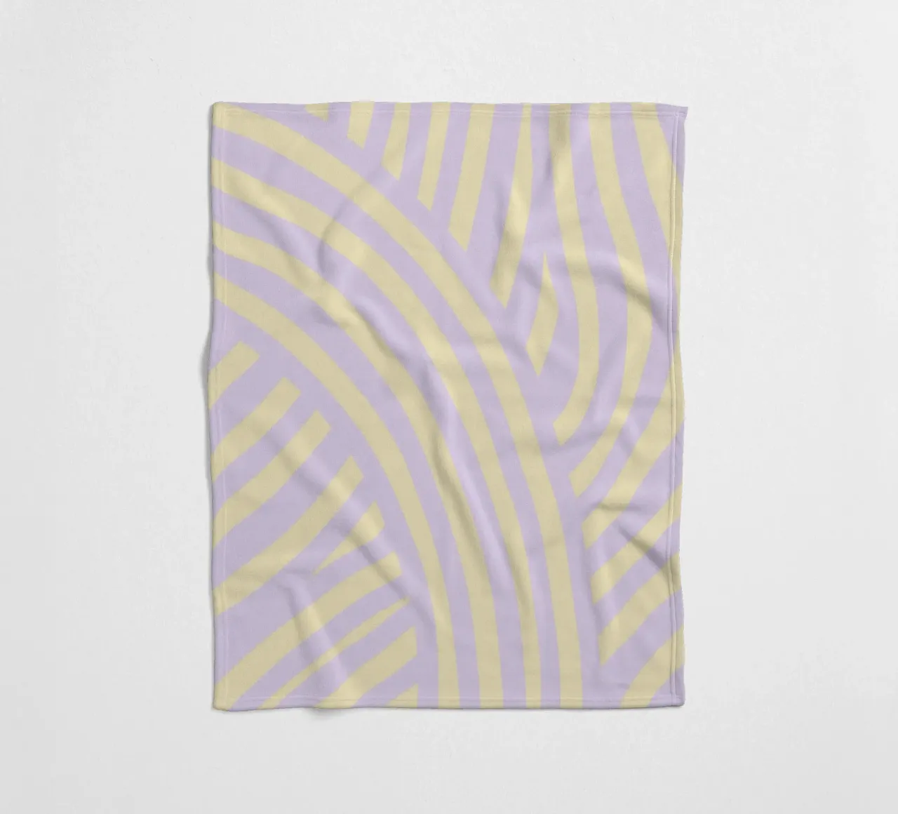 Righe viola e gialle pastello coperta in pile da Little Dean