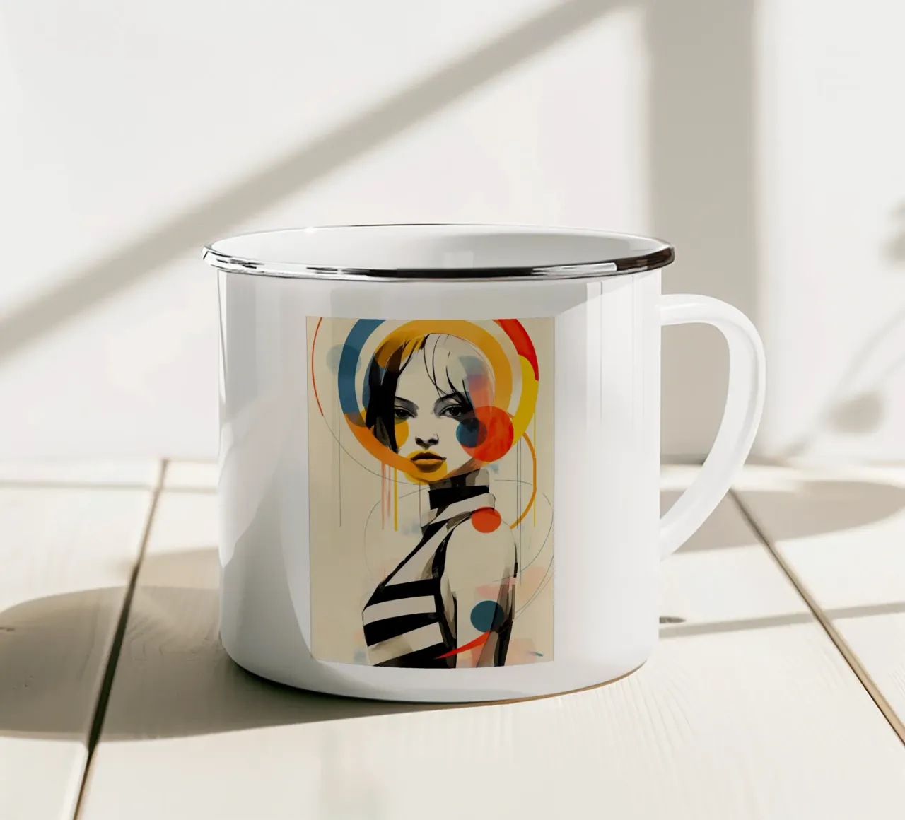 Arte da parete di Imagine tazza in smalto da Imagine