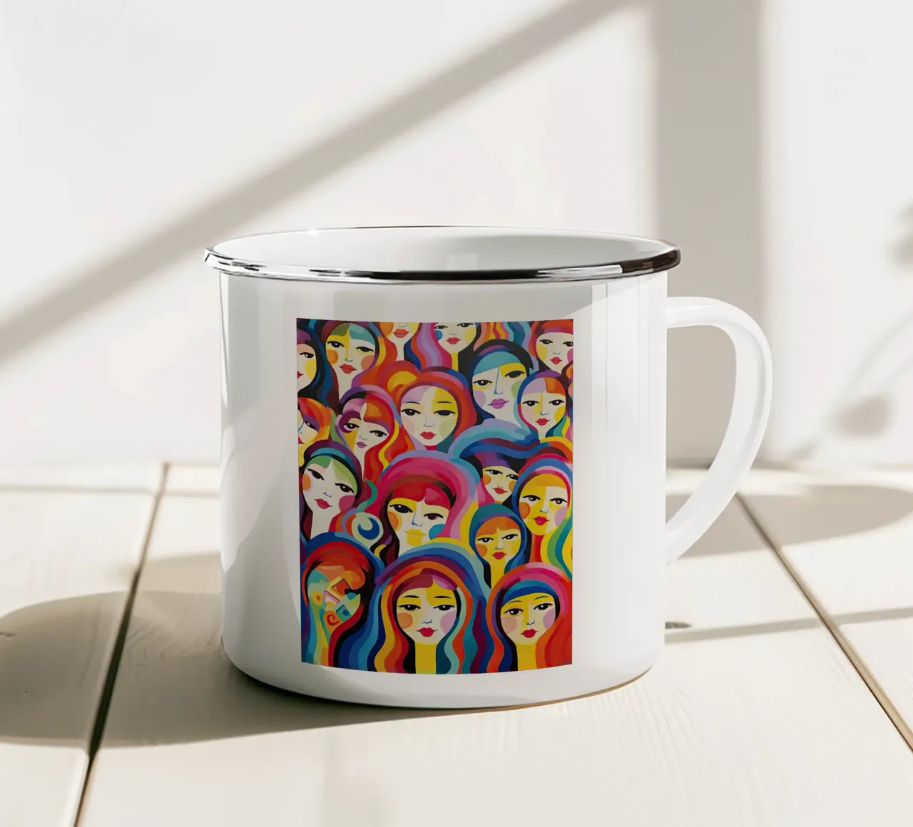 Arte da parete di Imagine tazza in smalto da Imagine
