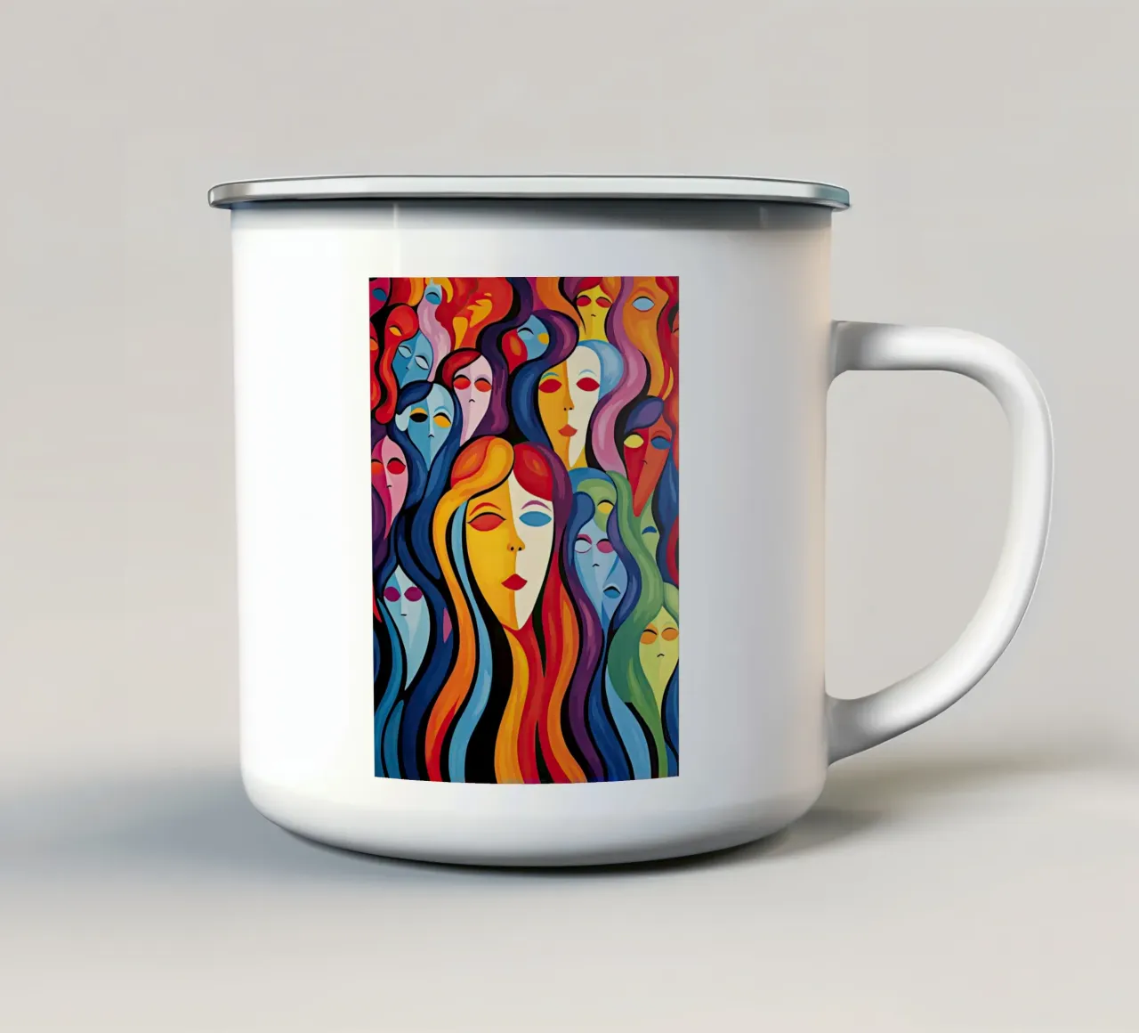 Arte da parete di Imagine tazza in smalto da Imagine