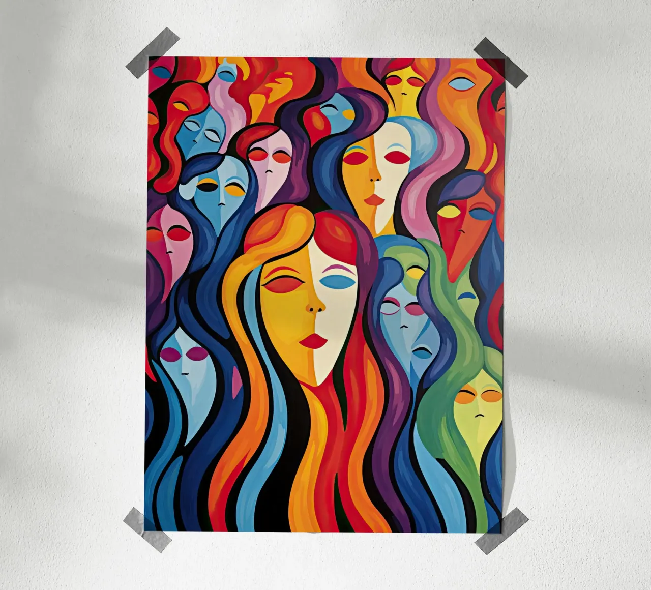 Arte da parete di Imagine poster con telaio in legno da Imagine