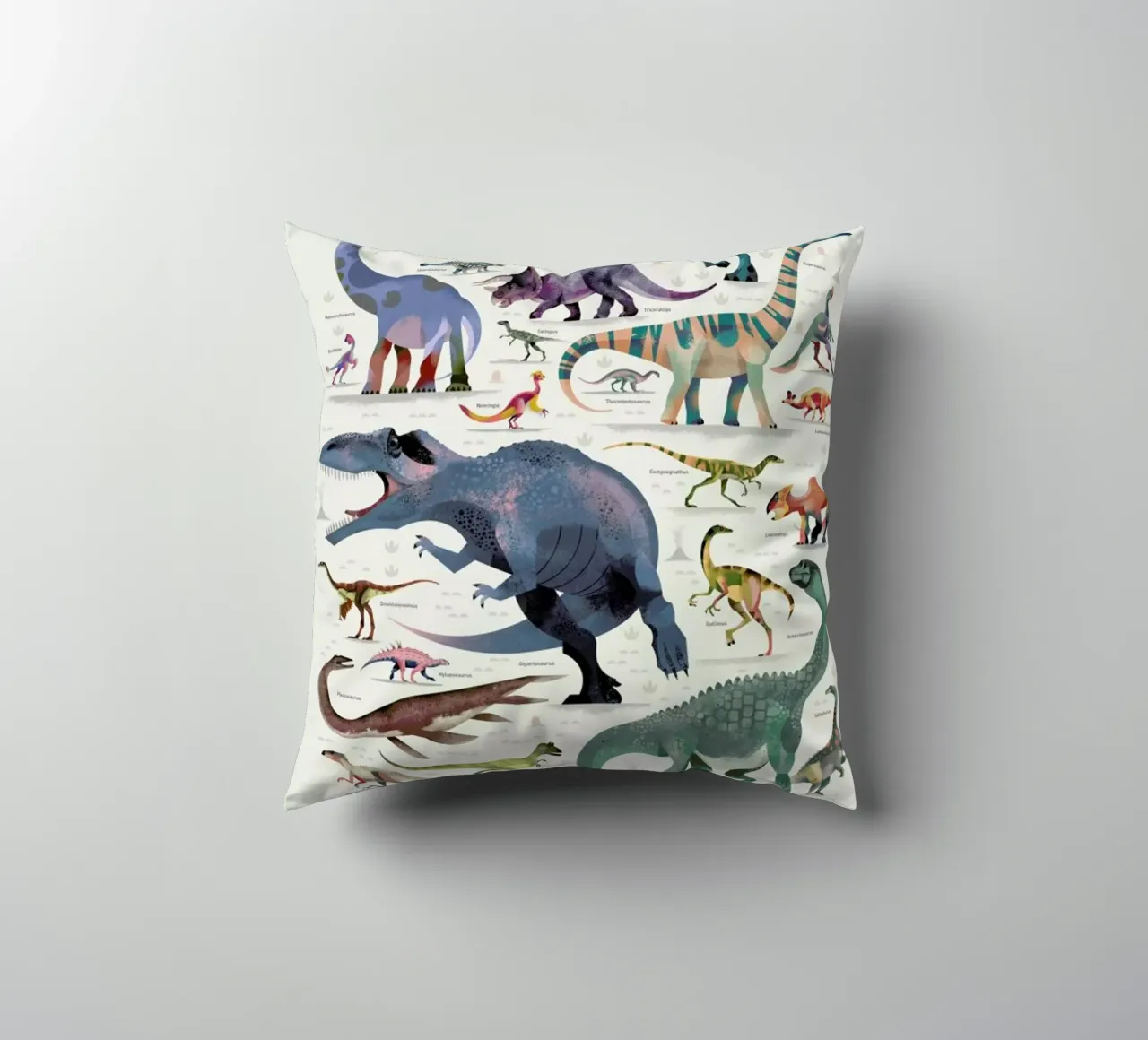 Dinosaurs decorative cushion by Dieter Braun