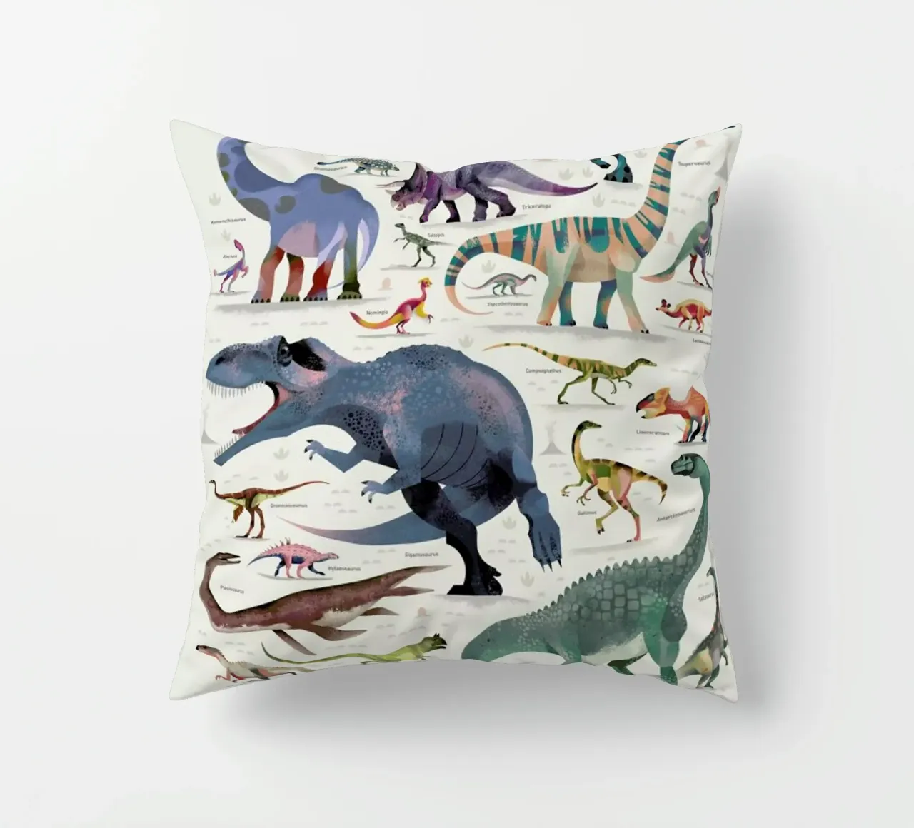 Dinosaurs decorative cushion by Dieter Braun