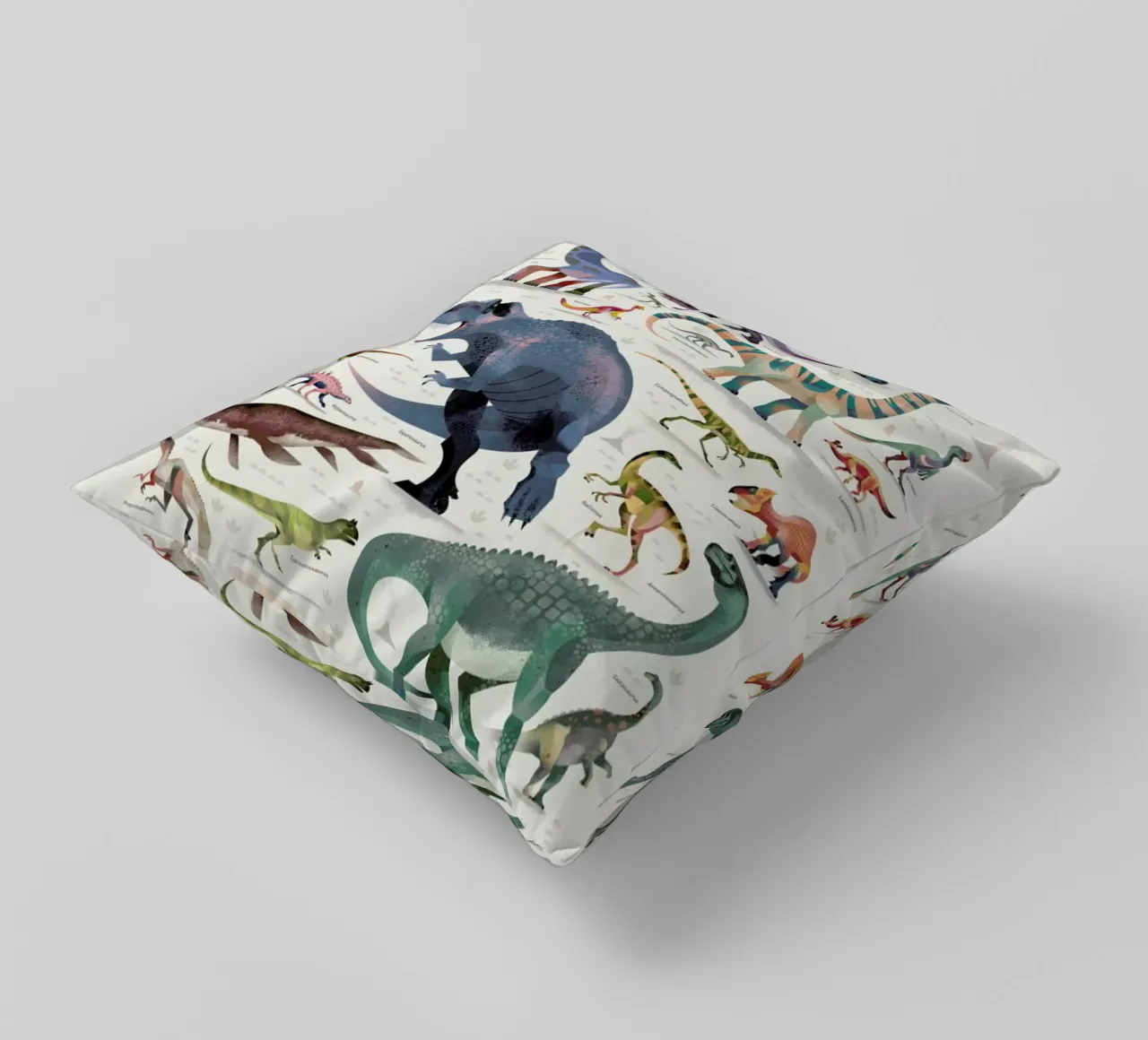 Dinosaurs decorative cushion by Dieter Braun