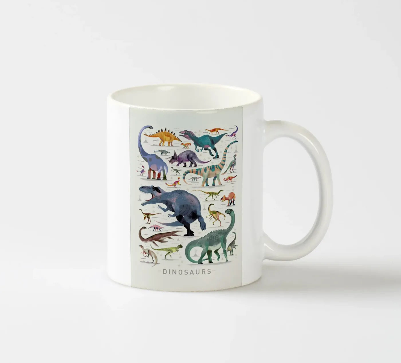 Dinosaurs ceramic mug by Dieter Braun