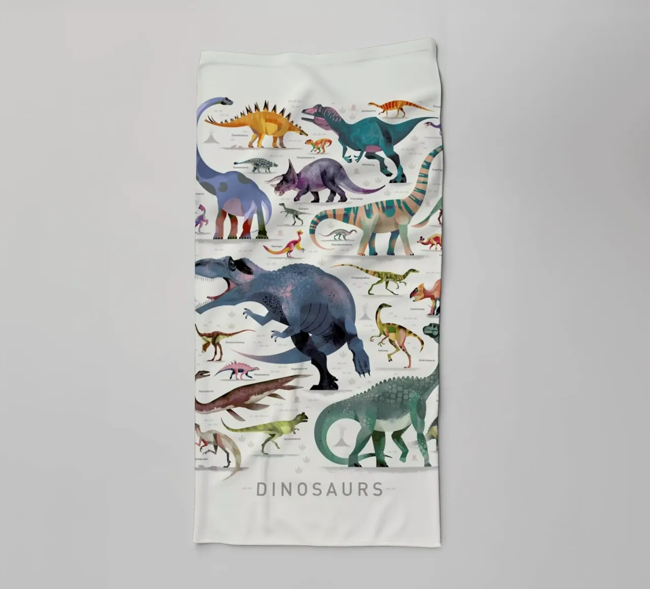 Dinosaurs towel by Dieter Braun