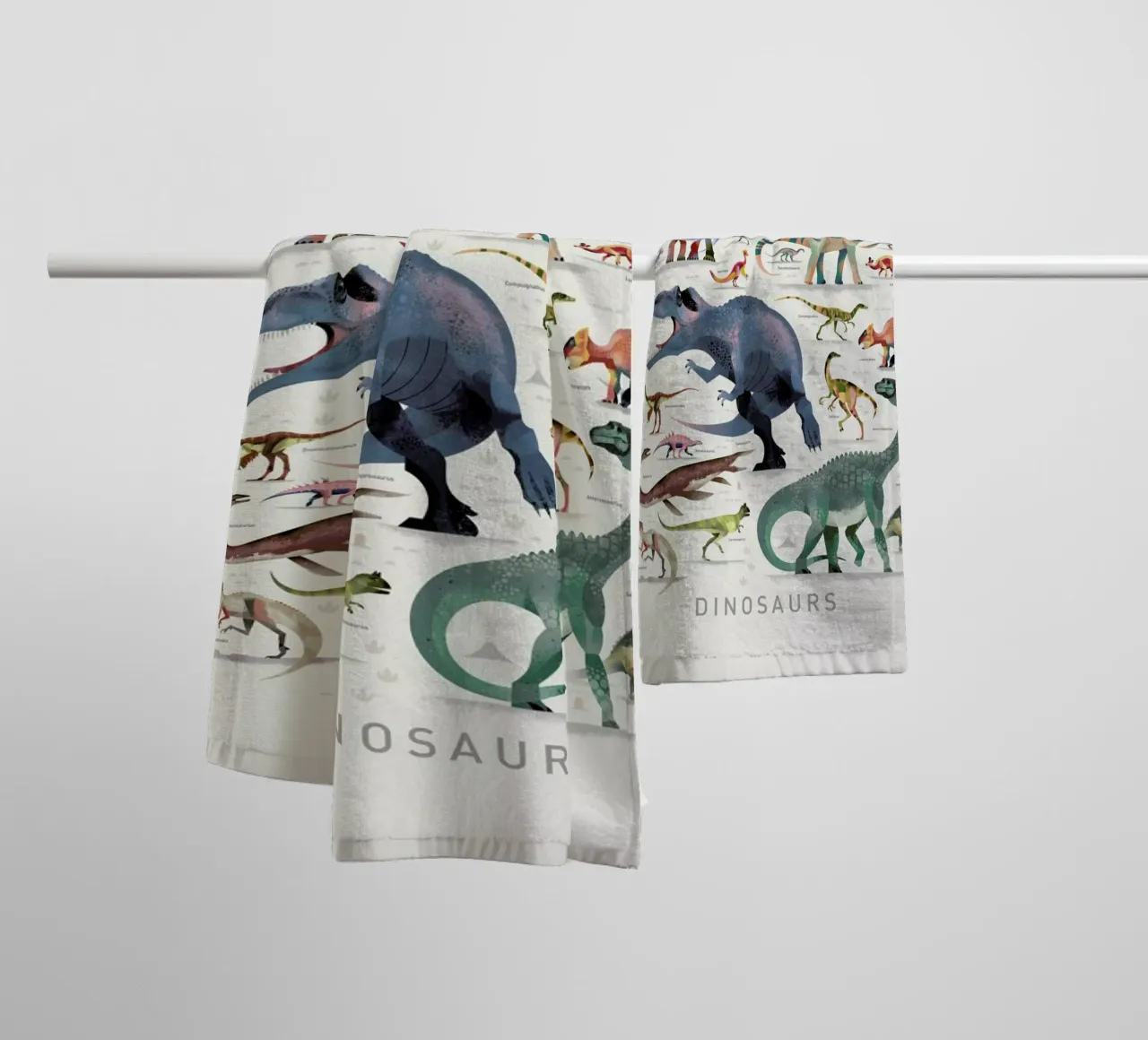 Dinosaurs towel by Dieter Braun