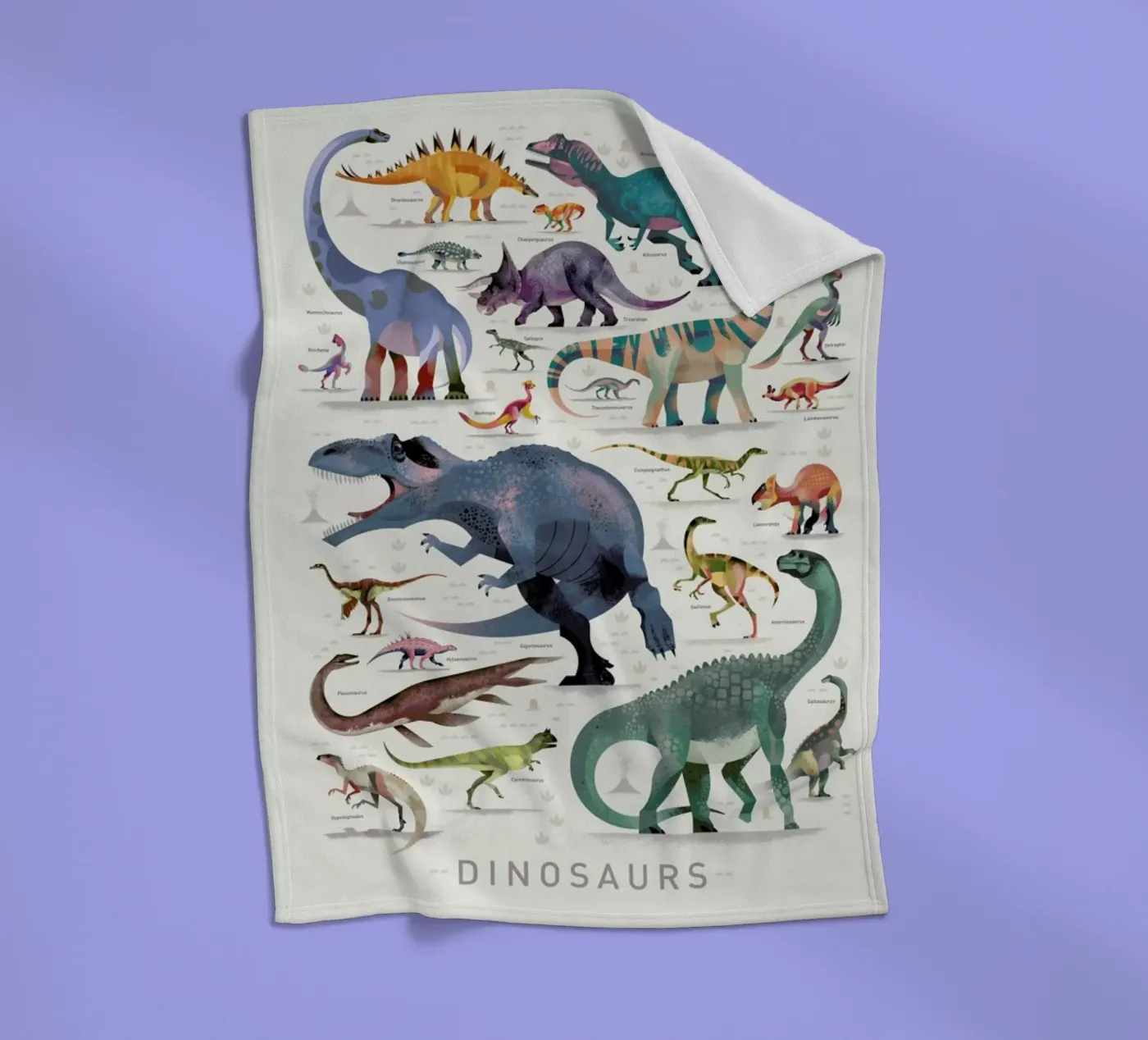 Dinosaurs fleecedeken van Dieter Braun