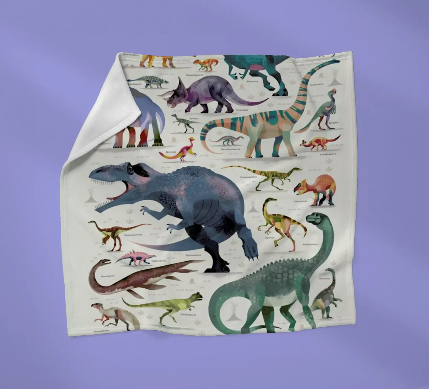 Dinosaurs fleecedeken van Dieter Braun