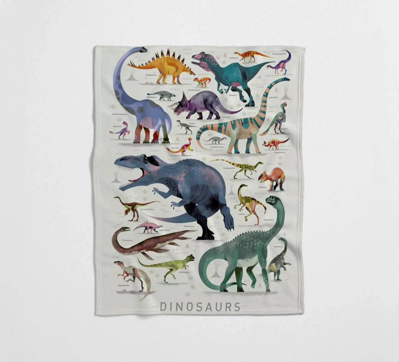 Dinosaurs Fleecedecke von Dieter Braun