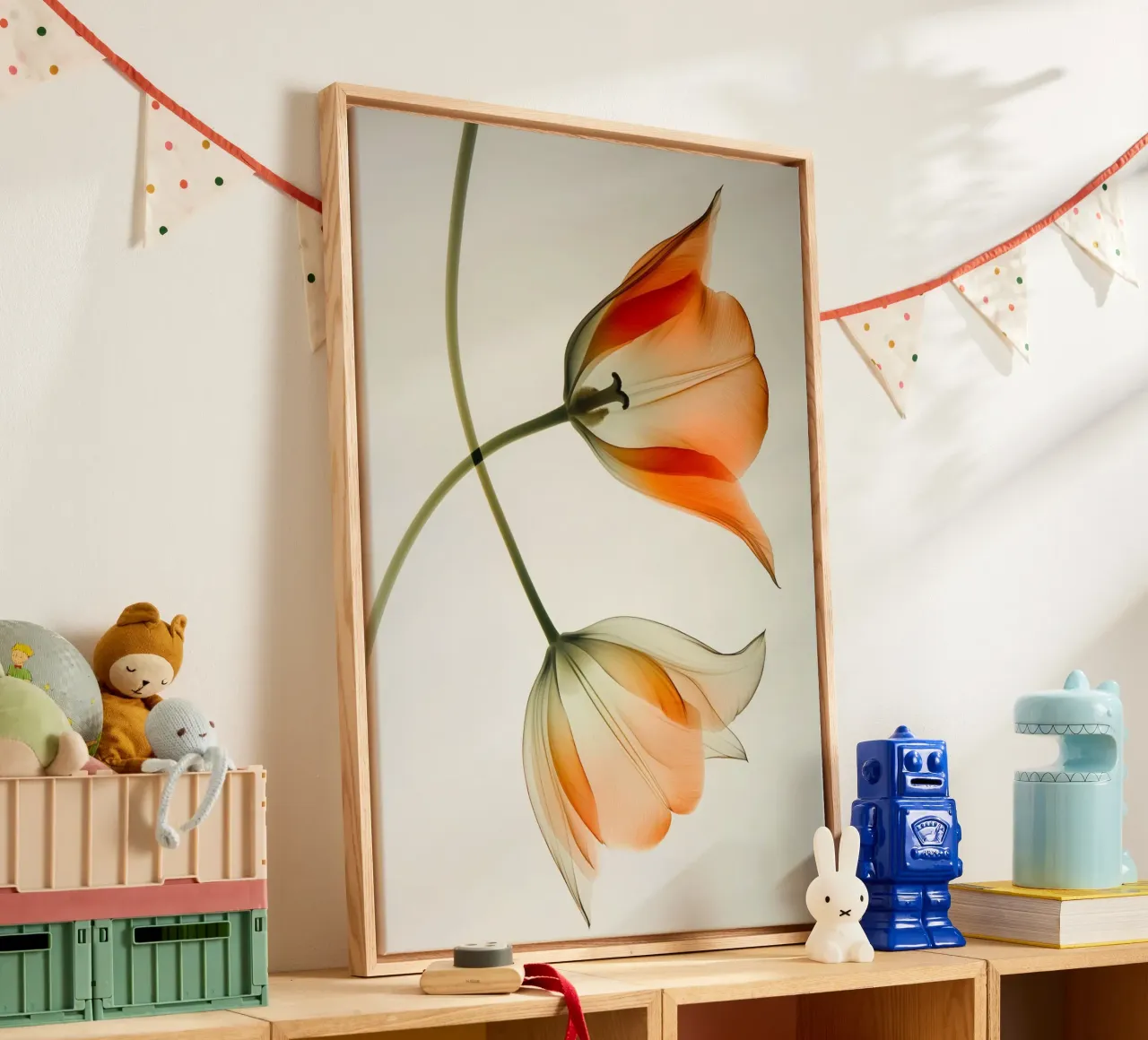 Muurkunst van Imagine canvas met Baklijst van Imagine
