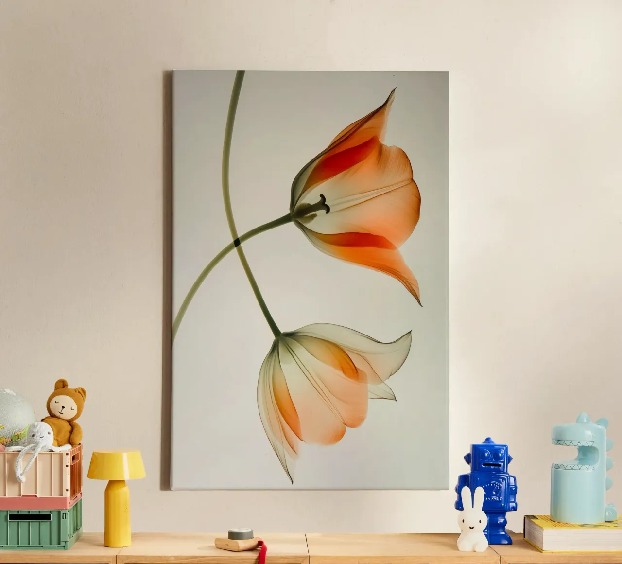 Muurkunst van Imagine canvas met Baklijst van Imagine