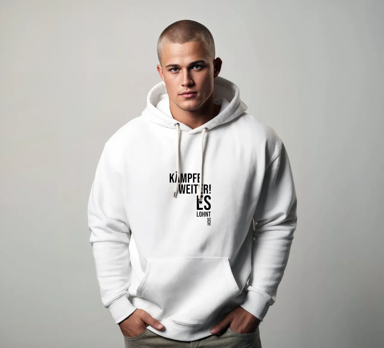 Combattere felpa con cappuccio da YV TYPOGRAPHY