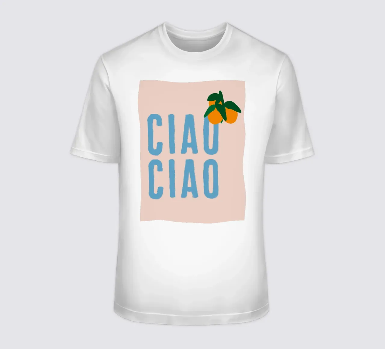 CIAO CIAO Con arance su beige t-shirt da Alisa Knöß