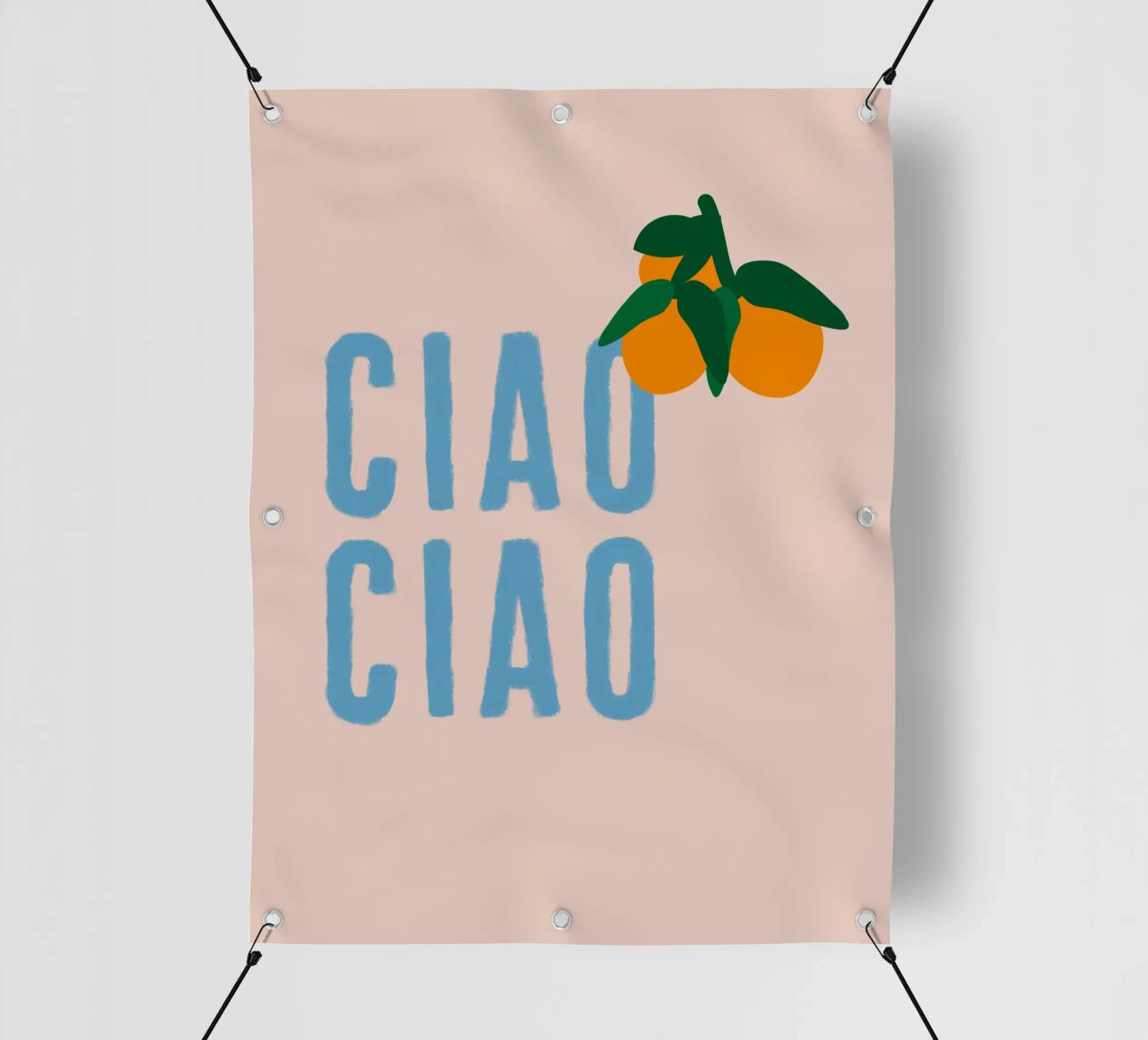 CIAO CIAO Con arance su beige telo in pvc da Alisa Knöß